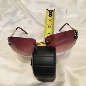 sunglasses brown with rhinestones New!!